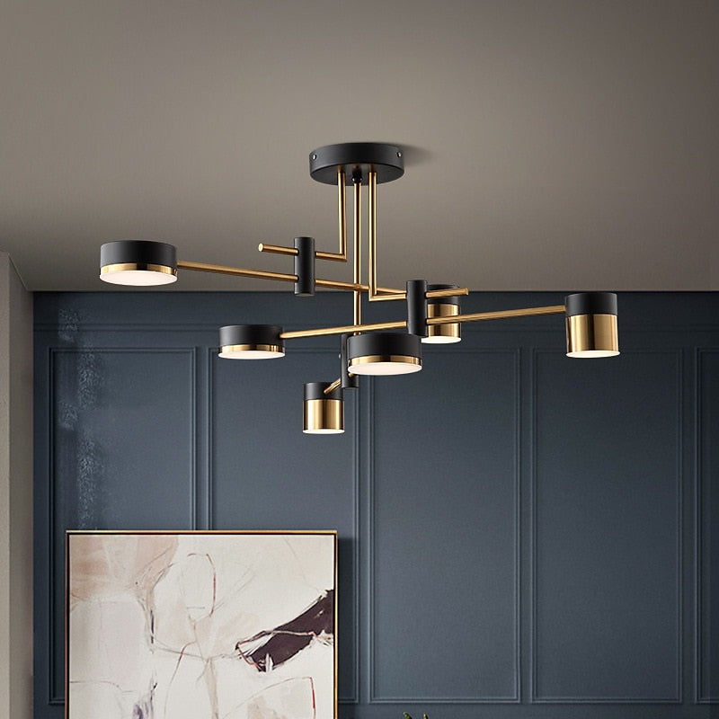 Modern Geometric Sputnik LED Chandelier