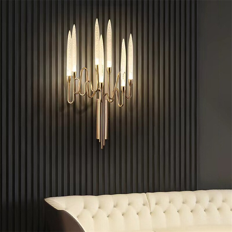 Modern Crystal Candelabra Wall Light