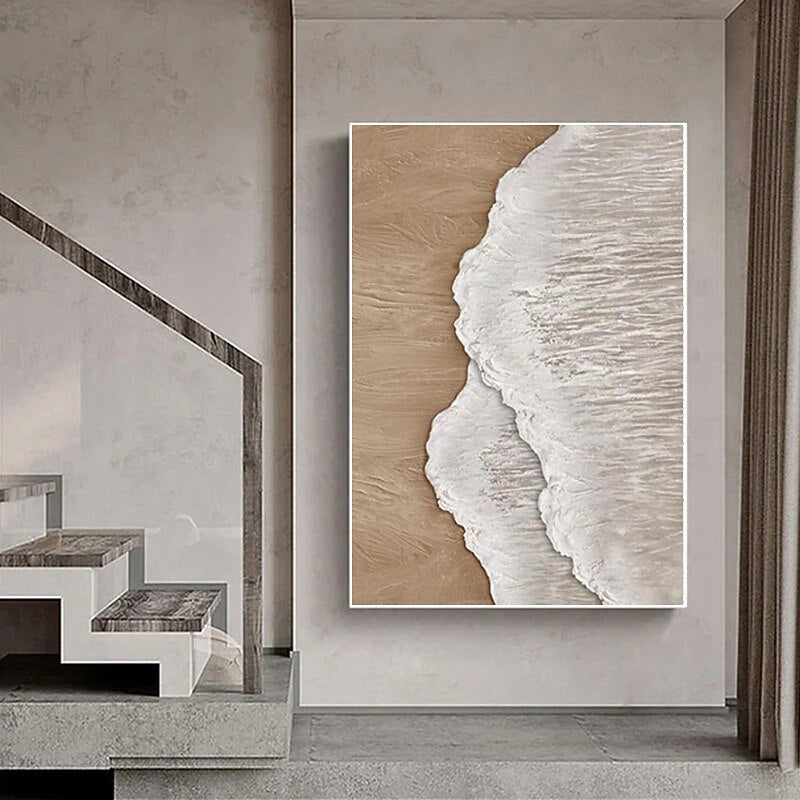 Neutral Coastal Wave Diptych