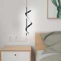 Modern Metal Spiral Pendant Light