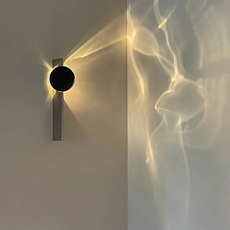 Glam Metal Sunburst Wall Light