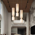 Wabi-Sabi Fabric Cylinder Pendant Light