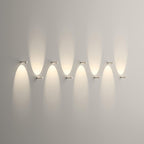 Moderne zylindrische Wandleuchte aus Metall