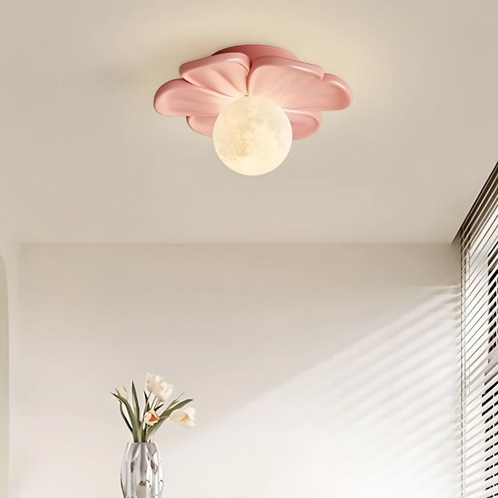 Modern Resin Flower Ceiling Light