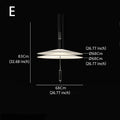 Modern Acrylic Saucer Pendant Light