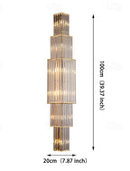 Glam Crystal Lineare Wandleuchte