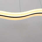 Moderne Acryl-Wellen-Pendelleuchte