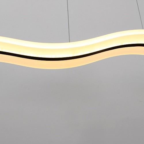 Modern Acrylic Wave Pendant Light