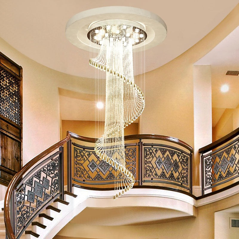 Glam Crystal Cascade Chandelier