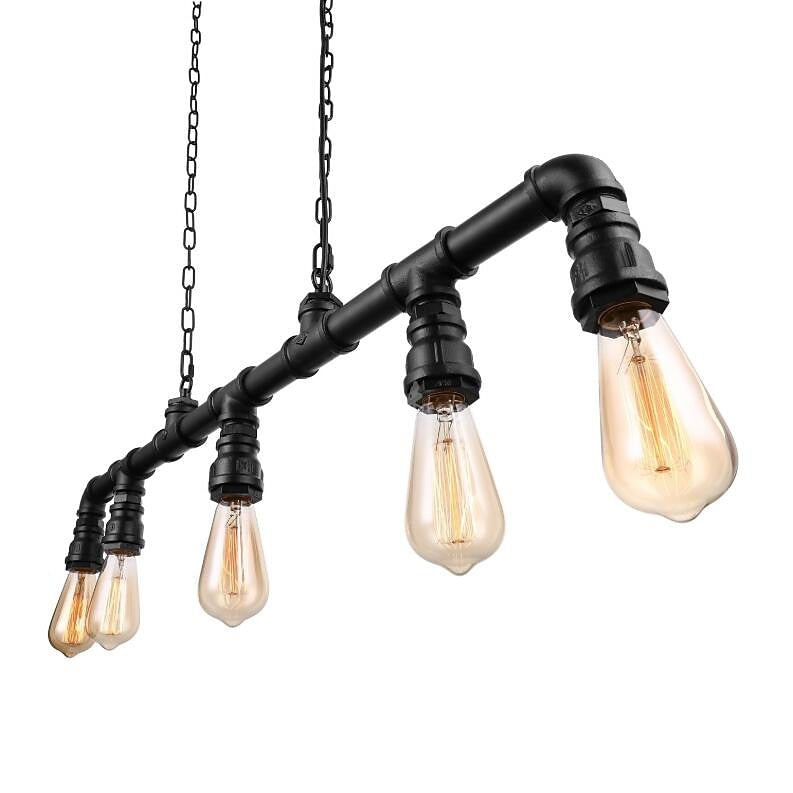 Industrial Metal Linear Pendant Light