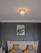 Glam Kristall Trommel Deckenleuchte
