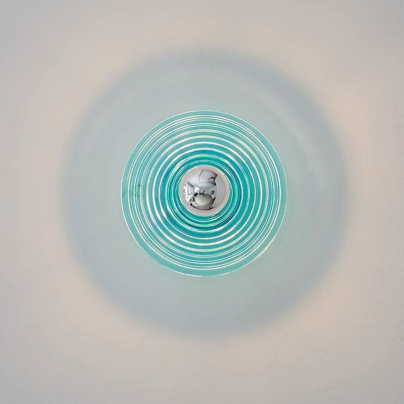 Modern Glass Disc Wall Light