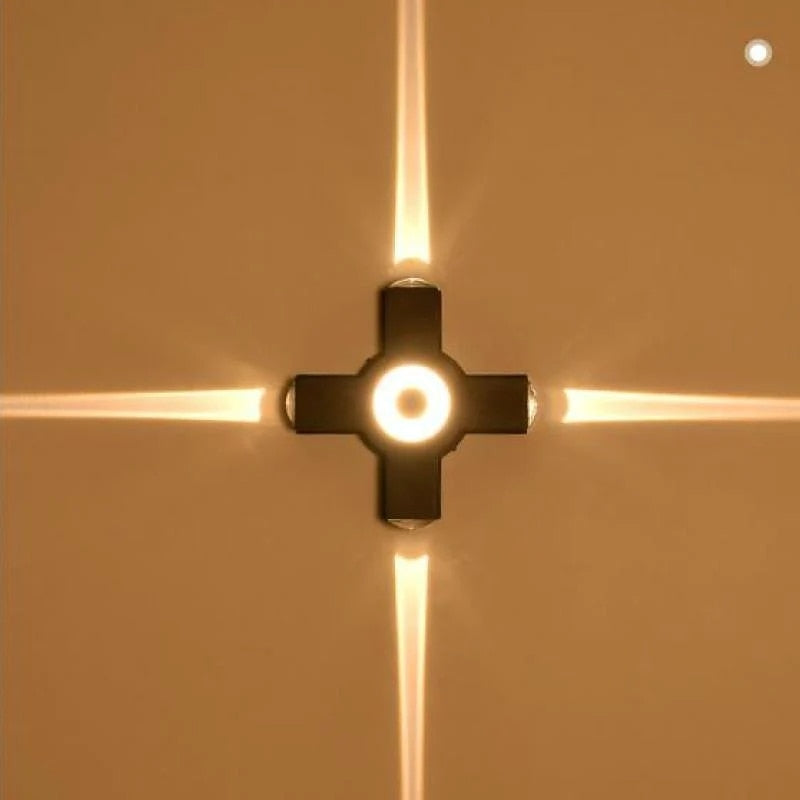 Modern Metal Cross-Beam Wall Light