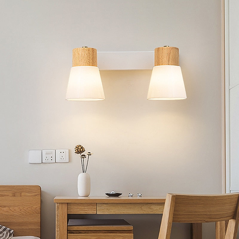Modern Glass Cone Vanity Light