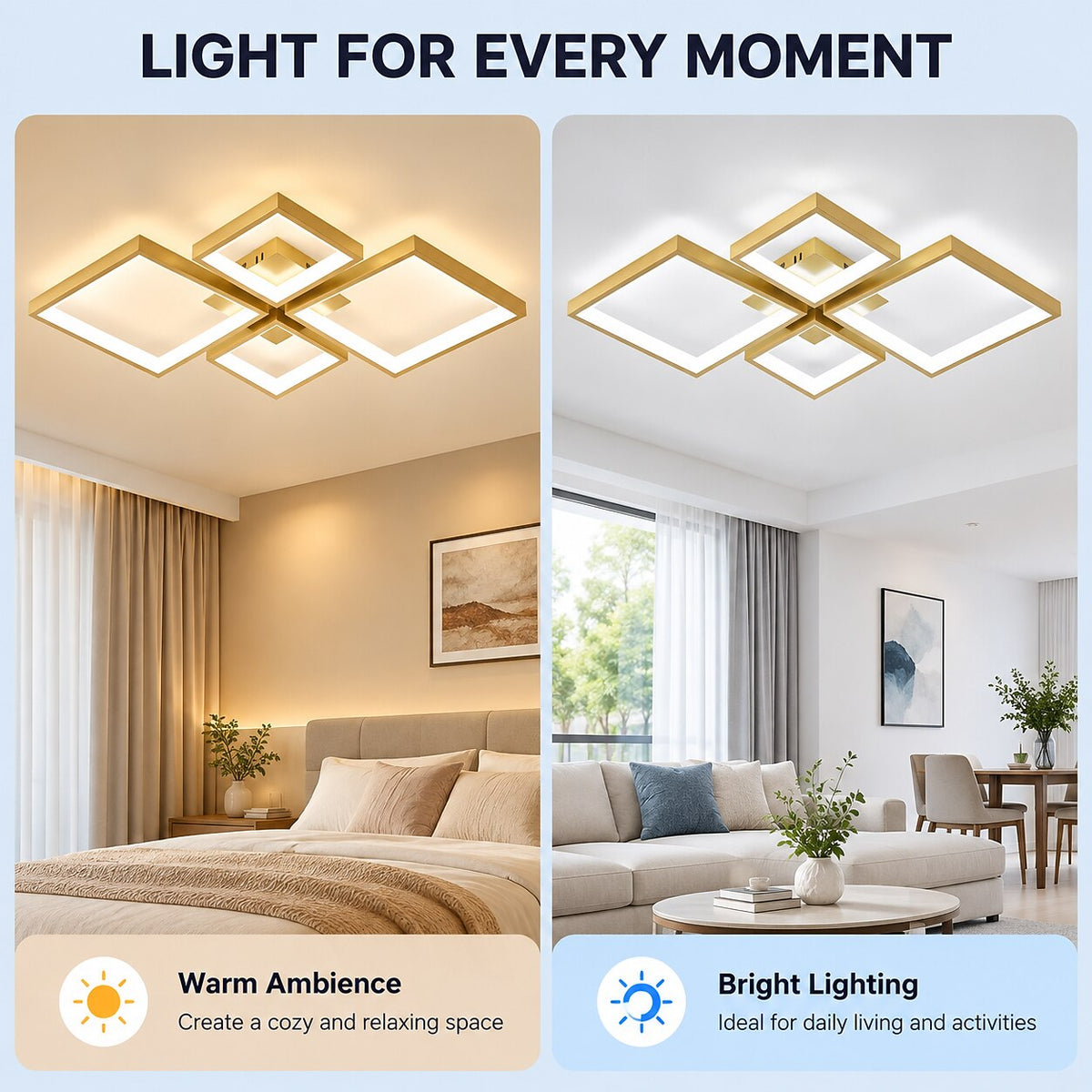 Modern Acrylic Linear Ceiling Light