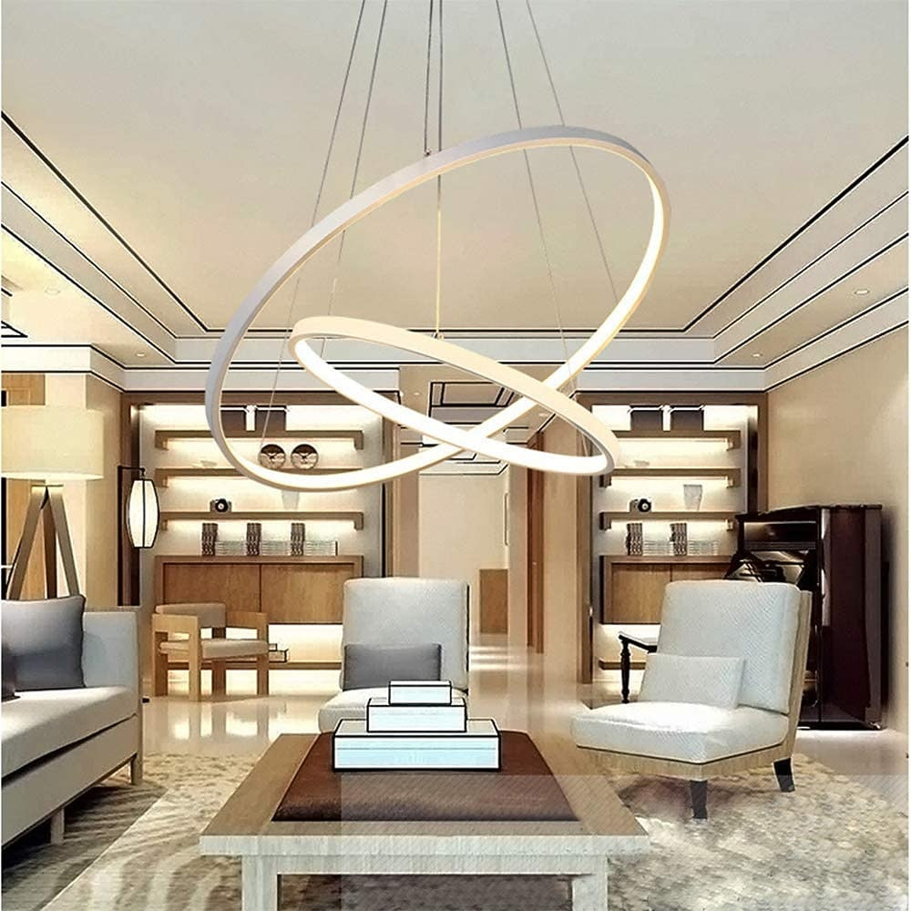 Modern Metal Ring Pendant Light