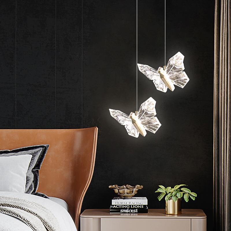 Modern Acrylic Butterfly Pendant Light