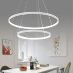 Moderne Metallring-Pendelleuchte