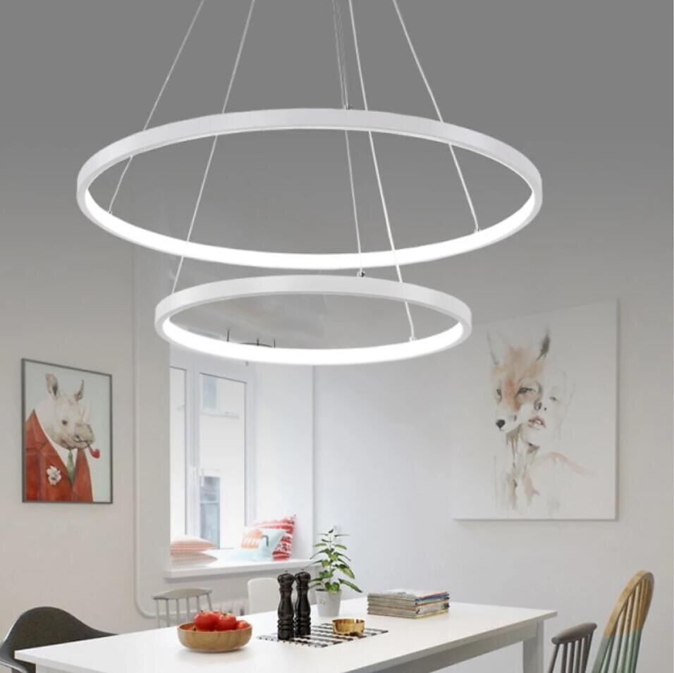 Modern Metal Ring Pendant Light