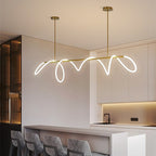 Modern Acrylic Wave Pendant Light