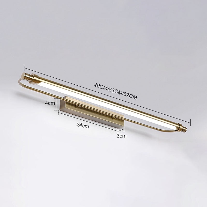Vintage Metal Linear Vanity Light