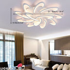 Modern Aluminum Pinwheel Ceiling Light