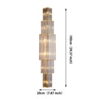Glam Crystal Lineare Wandleuchte