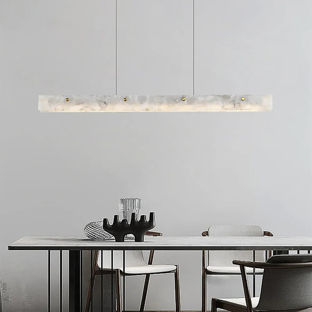 Vintage Marble Linear Pendant Light