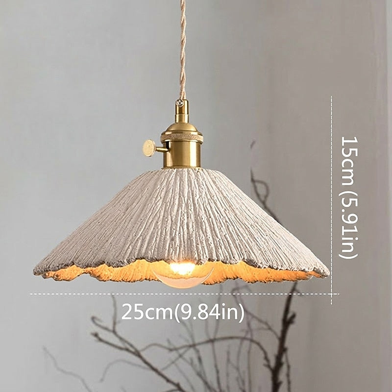 Wabi-Sabi Concrete Bell Pendant Light