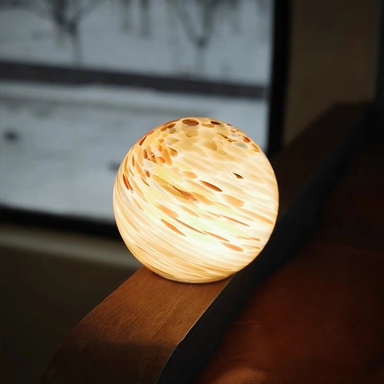 Modern Glass Globe Wall Light