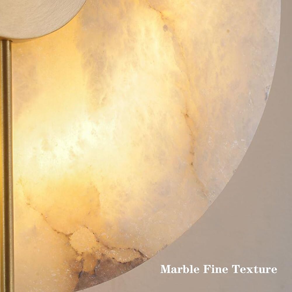 Modern Marble Disc Wall Light