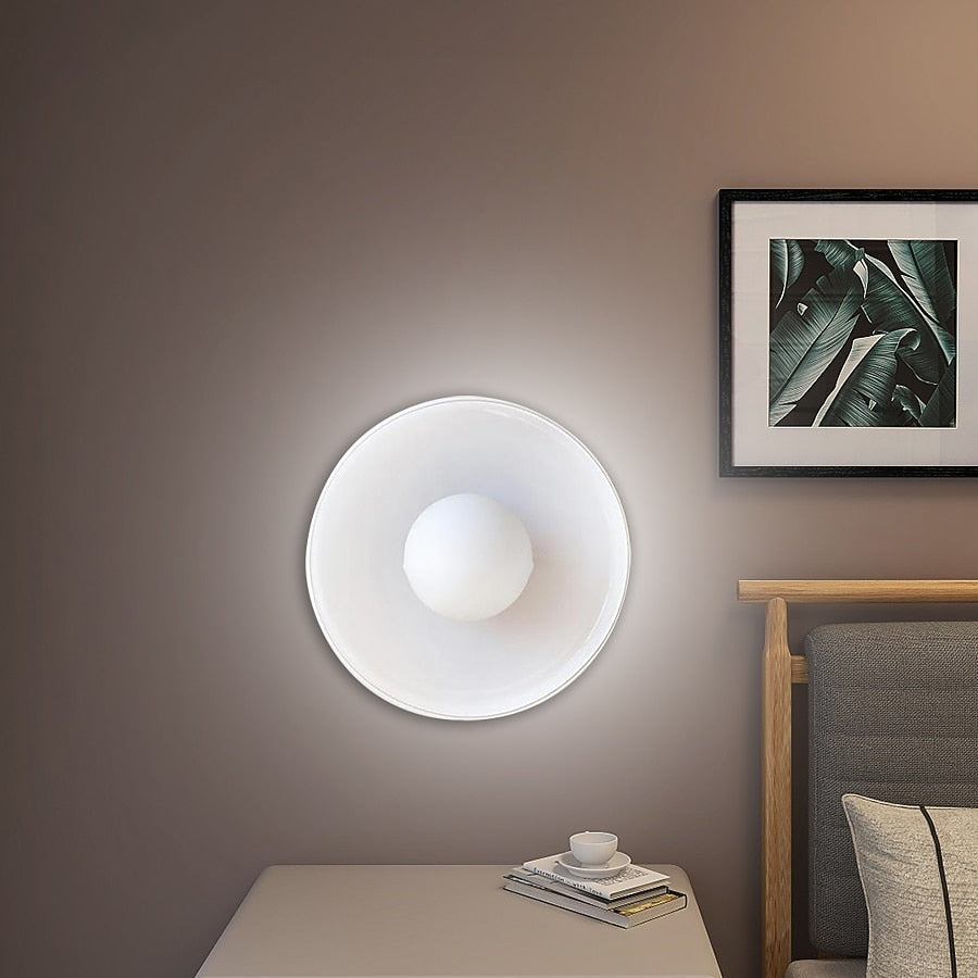 Industrial Glass Disc Ceiling Light