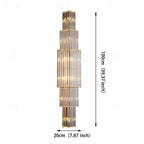 Glam Crystal Lineare Wandleuchte