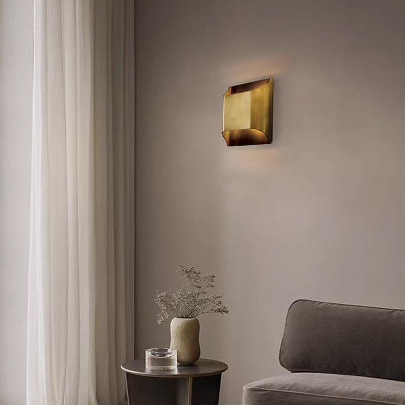 Modern Metal Rectangle Wall Light