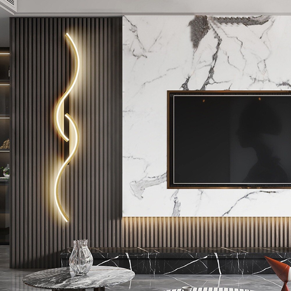 Modern Acrylic Wave Wall Light
