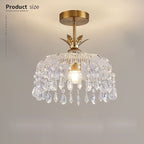 Glam Kristall Trommel Deckenleuchte