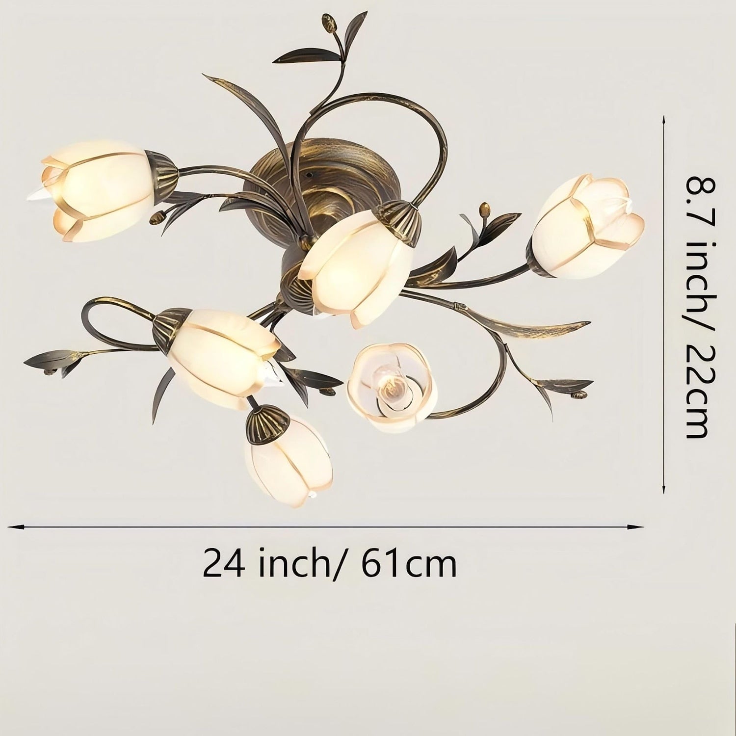 Modern Glass Branch Ceiling Light
