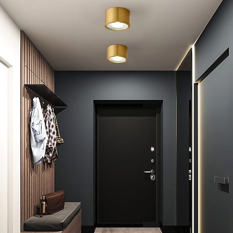 Modern Metal Cylinder Ceiling Light