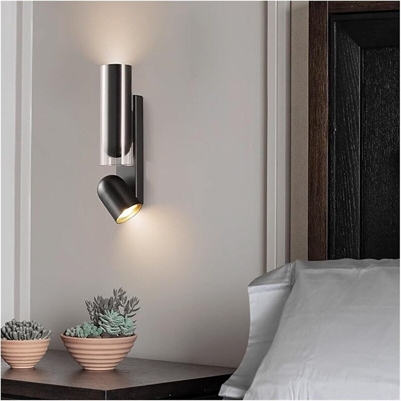 Glam Metal Cylinder Wall Light