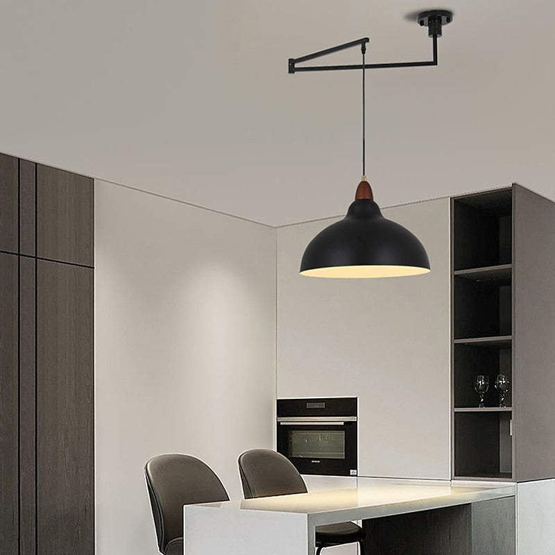 Industrial Metal Dome Pendant Light