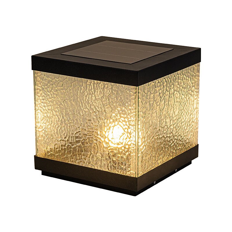 Modern Metal Square Post Light