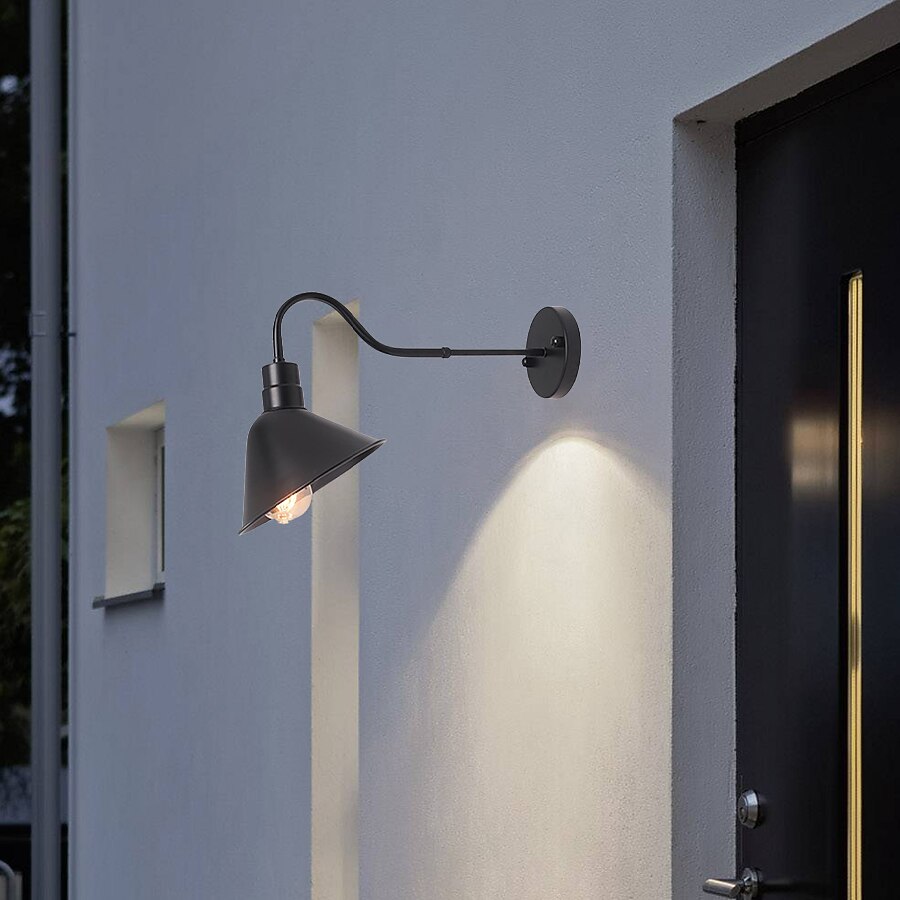 Industrial Metal Gooseneck Wall Light