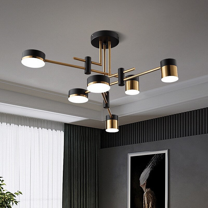 Modern Geometric Sputnik LED Chandelier