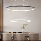 Moderne Metallring-Pendelleuchte