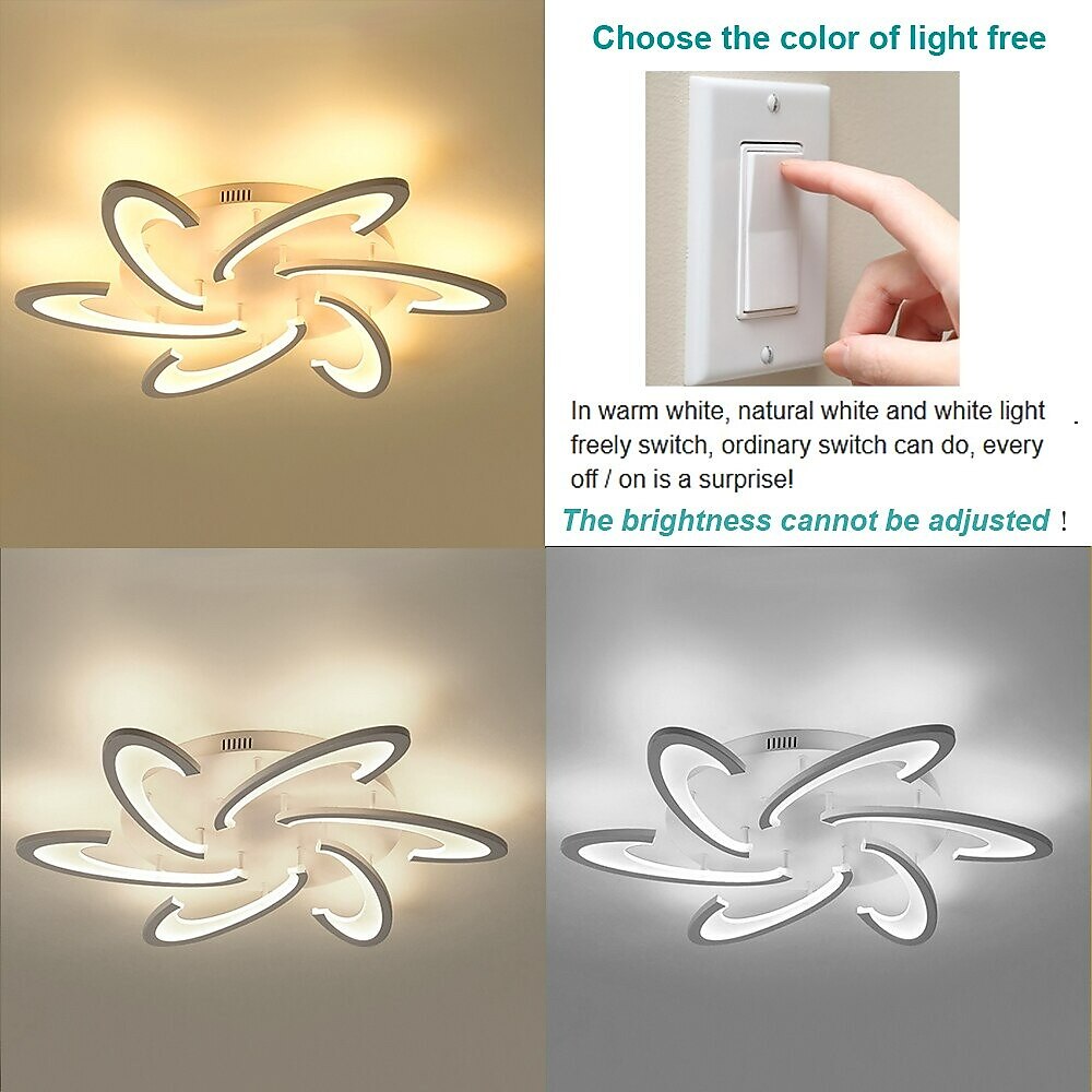 Modern Aluminum Pinwheel Ceiling Light