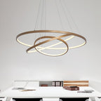Moderne Metallring-Pendelleuchte