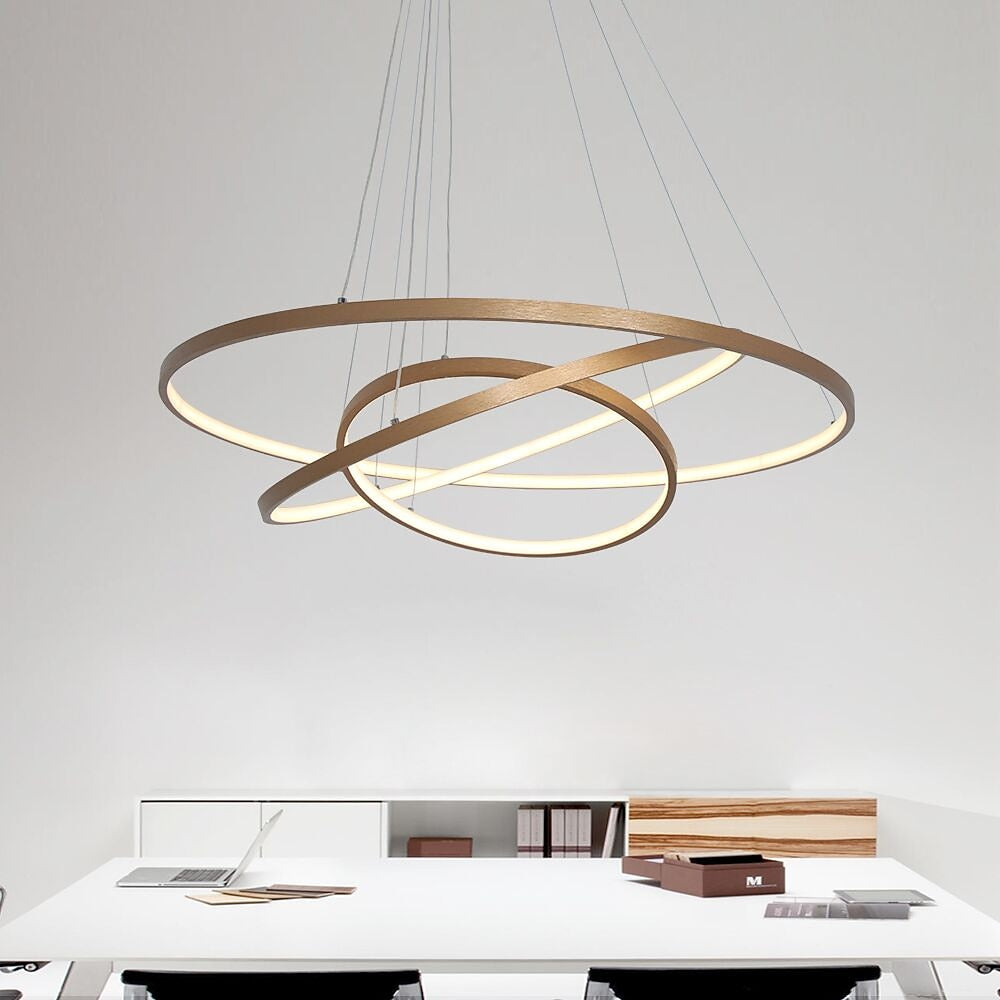Modern Metal Ring Pendant Light