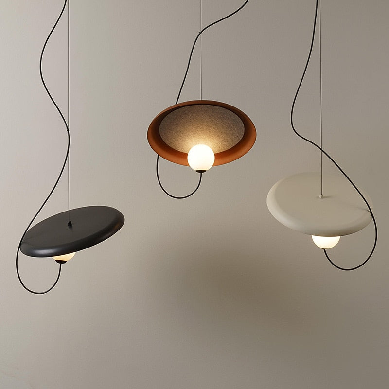 Modern Metal Disc Pendant Light
