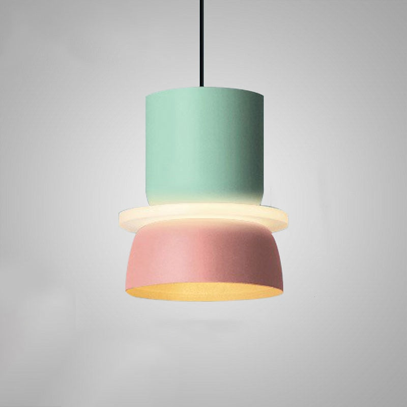 Modern Metal Cylinder Pendant Light