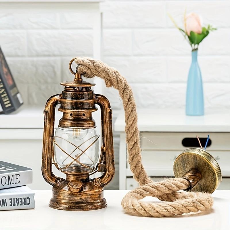 Vintage Metal Lantern Pendant Light